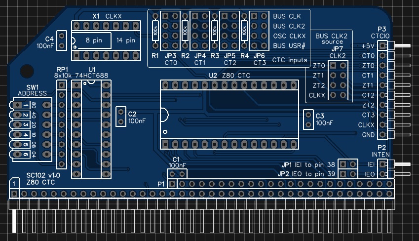 SC102 Z80 CTC circuit board